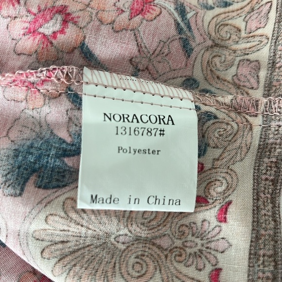 Noracora Boho Floral Dress NWT Size M - Picture 8 of 8